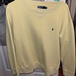 yellow polo sweatshirt